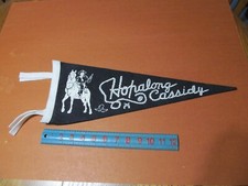 Hopalong Cassidy felt pennant with tassels