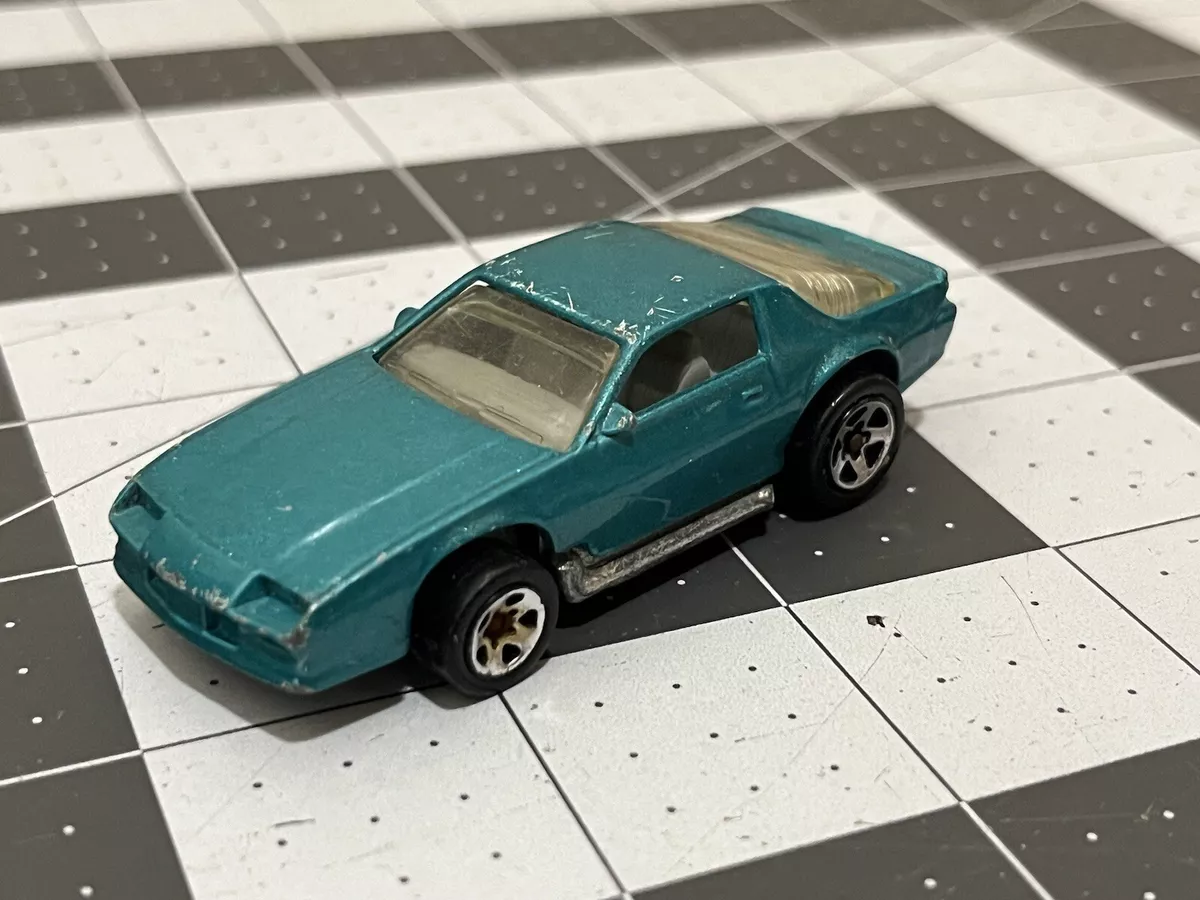 Rare 1983 Mattel Hot Wheels Chevy Camaro Z28 Teal Blue Loose Malaysia