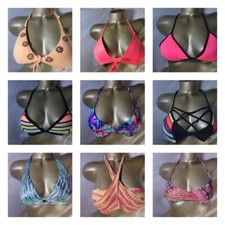 VICTORIAS SECRET BIKINI XSMALL TOP PUSHUP HALTER VARIOUS STYLES