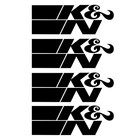 K&N Decal Air Filter Sticker Oil KN Die Cut Vinyl Intake JDM