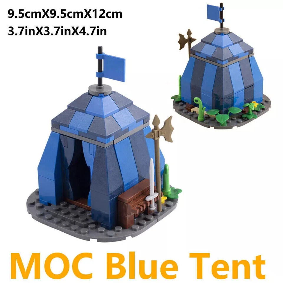 MOC Medieval Knight Castle Weapon Rack Catapult Blacksmith Shop Tent Bulk Set - Image 4 of 4