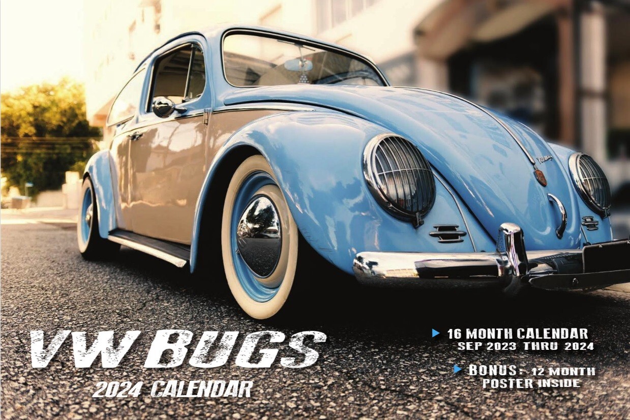 2024 VW BUGS DELUXE WALL CALENDAR beetle hot car volkswagen bug micro bus |  eBay