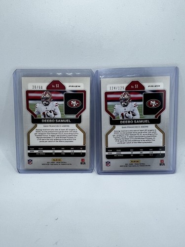 NFL Lot 12 Deebo Samuel Trading Cards, Sleeved, COLOR /Num. San Fran 49ers 🔥 - Picture 4 of 9