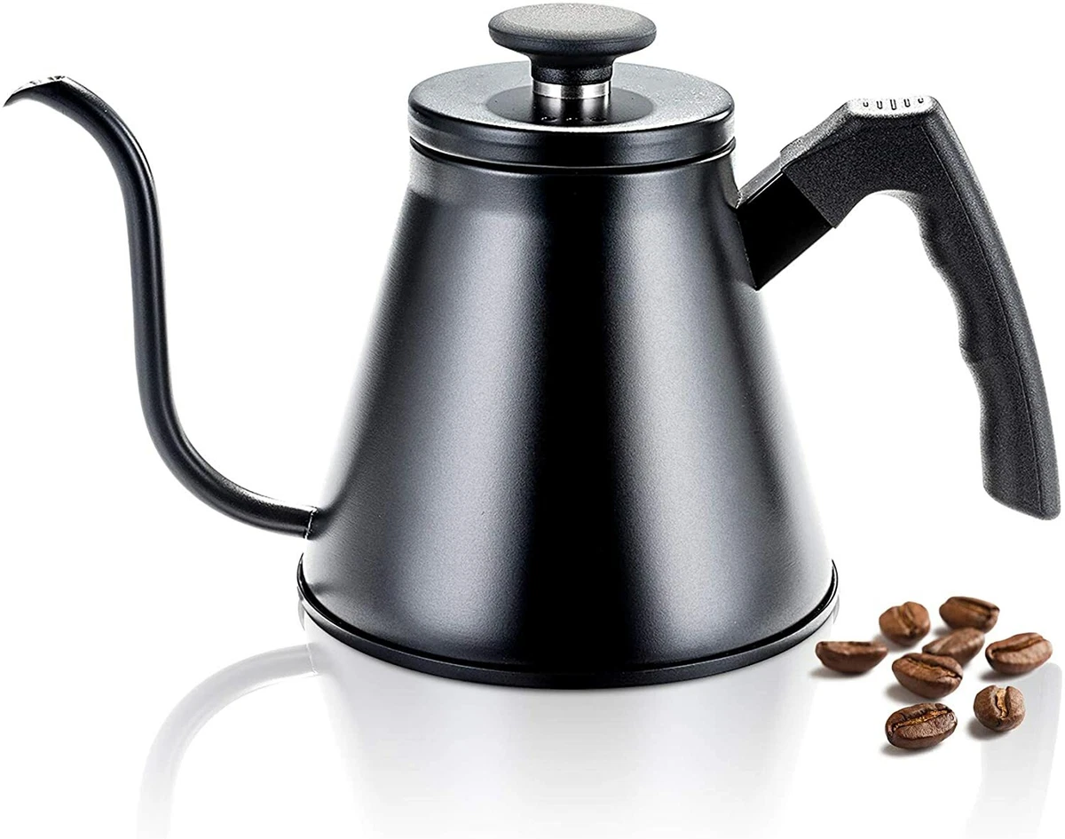 AROMA 4-CUP CRAFT COFFEE GOOSENECK ELECTRIC KETTLE, SILVER 