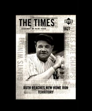 2001 BABE RUTH UPPER DECK LEGENDS OF NEW YORK BASEBALL CARD #172 NY YANKEES NYY