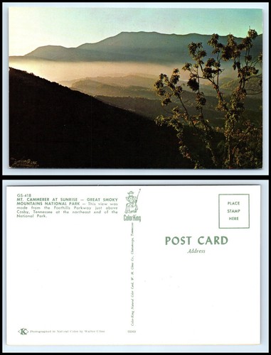 TENNESSEE Postcard - Great Smoky Mountains, Mt. Cammerer at Sunrise O27