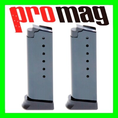 2 - Kahr K9, P9 & E9, 7 Round Magazine 9mm Black Oxide 7rd Mag by ProMag KAR01
