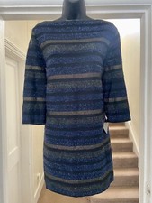 Zara Dress Blue Size XL Long Sleeve BNWT