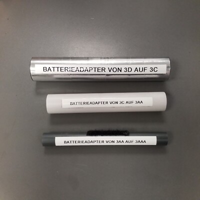 Batterie Adapter für Maglite und andere Taschenlampen der Größe 3D (LR20)