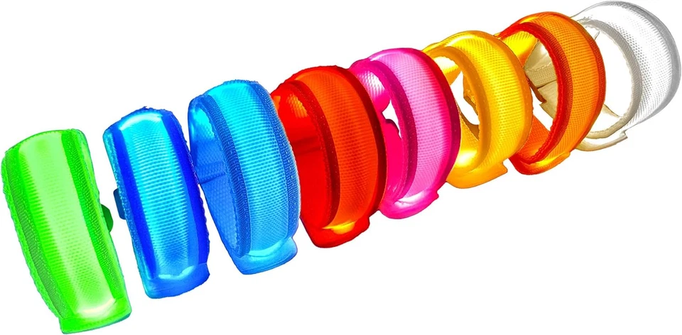 8 PIEZAS Pulseras LED Rosa Brillo - Perfectas para Halloween, Fiestas y Raves Foto 2 de 4