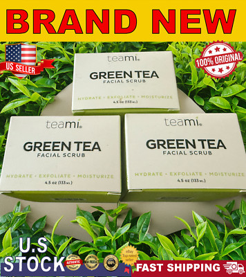 Teami Blends Green Tea Facial Scrub 4.5 oz. 133 mL each Facial Scrub | 3 PACK