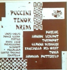 Giacomo Puccini - Puccini Tenor Arias 0 LP, Comp, Mono Eterna Records, Eterna Re