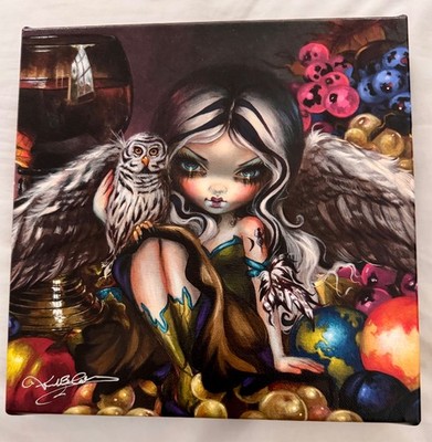 Faces Of Faery  Jasmine Becket-Griffith Canvas ''Silent Wisdom'' Signed 10X10''