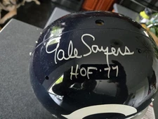 GALE SAYERS Signed Full-Size Chicago BEARS TK Helmet 2 Bar J.S.A. Certificate 