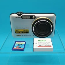 Casio EXILIM EX-FC100 Silver Digital Camera Point Shoot Tested and Working