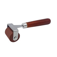 Rubber Brayer, Brayer Ink Roller, Soft Rubber Brayer Roller with Wooden Handle