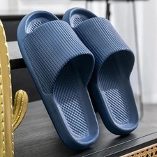 Mens Ladies Sliders Extra Soft Anti-Slip Comfy Cloud Pool Slippers Sandals