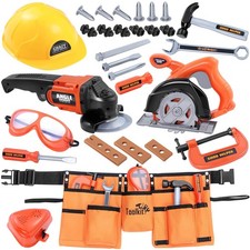 Kids Tool Set-Zealous Pretend Construction Toy with Kids Tool Belt, Toddler T...