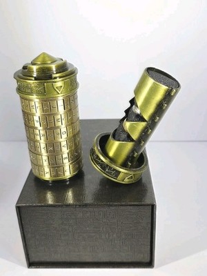 Cryptex Da Vinci Code Resettable Metal Lock Puzzle Boxes with Hidden Compartment