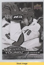 2025 Series 1 UD Canvas Black & White Skyler Brind'Amour #C-100 Rookie RC READ
