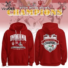 Hoosiers x Rose Bowl Champions Hoodie 2026 Unisex