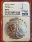 American Silver Eagle (Eagle Privy) MS-70 NGC 2025