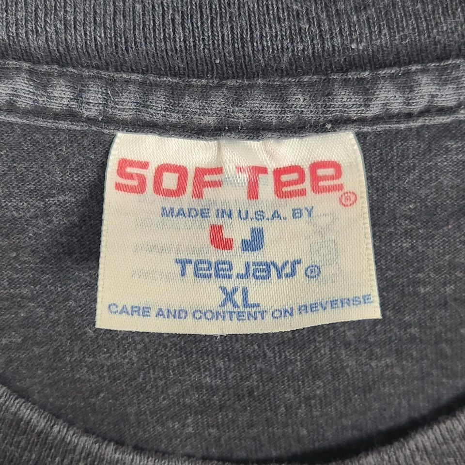 Camisa Vintage Negra Moscas XL Negra Monopatín Ropa de Calle Cromo Salmonete Años 90 EE. UU. Foto 4 de 4