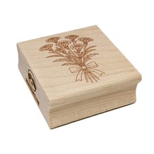 Dwarf Nassauvia Flower Compact Cluster Square Rubber Stamp for Stamping Crafting