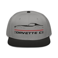 For Corvette C3 1968-1972 Fans Cap Chrome Bumper Snapback Hat Birthday Racing