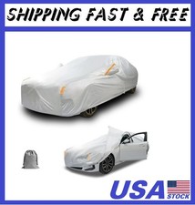 Caromop 10-Layer Waterproof Car Cover All Weather Protection Snow, Rain, Sun