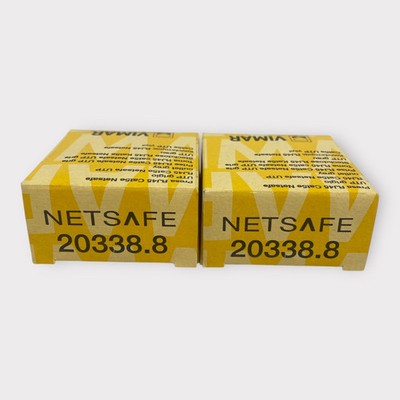 Vimar Eikon 20338.8 RJ45 Cat5e Netsafe UTP Outlet - Grey **Lot of 2**