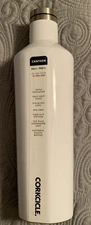 Corkcicle CUS2025GW 25 oz Stainless Steel White Water Vacuum Bottle Canteen NEW