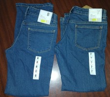 2 Crazy 8 Bootcut Blue Denim Jeans Pockets Adjstble Waist NWT Girls sz: 7 and 8