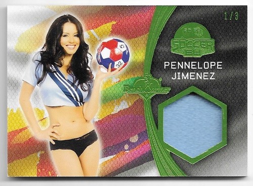 2025 BENCHWARMER GIRLS OF SUMMER PENNELOPE JIMENEZ 2022 SOCCER BW SWATCH CARD /3 - Picture 2 of 2