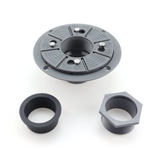 2 Inch PVC Shower Drain Base Kit with Flange Gasket