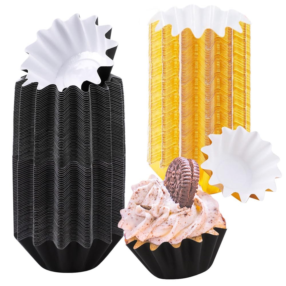 Wave Standard Baking Cups - Greaseproof Muffin Liners for Perfect Cupcakes