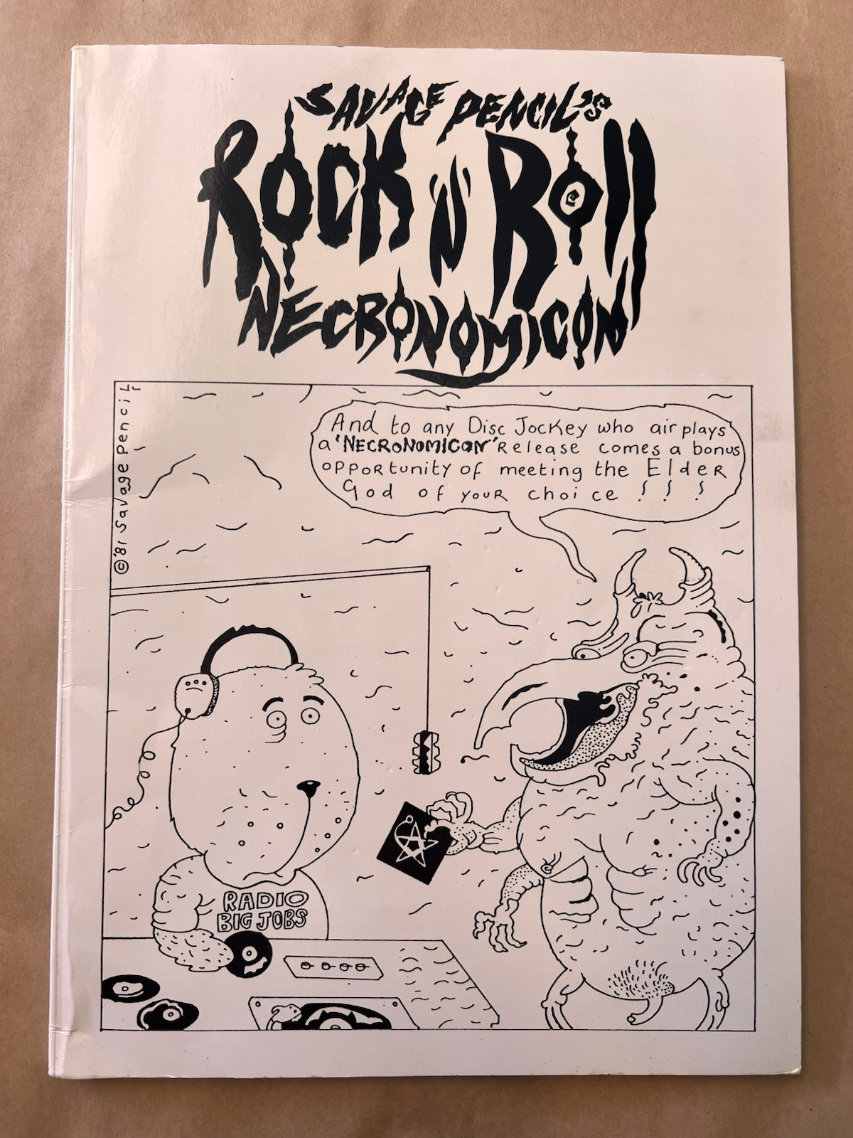 Savage Pencil ROCK ‘N’ ROLL NECRONOMICON underground art comic zine punk Comix