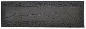 Imports Decor Stone Rubber Stair Step Mat Wrought Iron Anti-Skid 33" by 10"