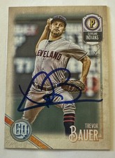 Signed 2018 Topps Gypsy Queen Trevor Bauer #245 Autograph Cleveland Indians Rare