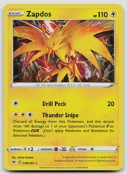 Zapdos 048/185 Holo Rare Vivid Voltage