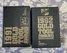 Vintage 1991 / 1992 Chrysler Gold Tool Masters Mechanic Award - Gold plated tool