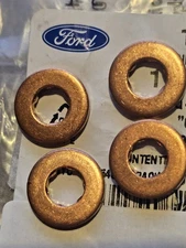 4X RING NEW GENUINE FORD 1.4TDCI FUEL INJECTOR BOTTOM WASHER COOP DIESEL 1148074
