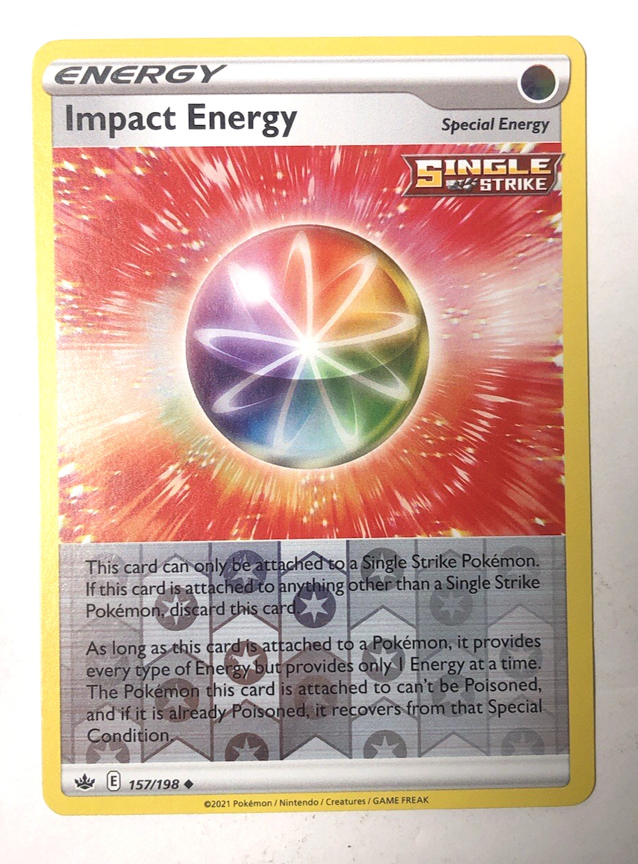 Impact Energy 157/198 Chilling Reign Pokemon Reverse Holo Uncommon NM