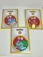 Pokemon Target 30th Anniversary Pins Complete Set CHARMANDER SQUIRTLE BULBASAUR