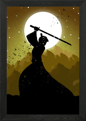 Samurai X Shadow gerahmtes Wandbild Poster Leinwanddruck Bild