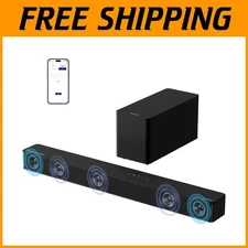 Dolby Atmos Sound Bar with Subwoofer, 300W, App Control