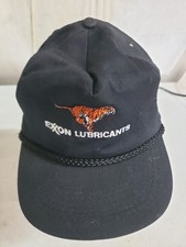 De colección Exxon Lubricantes Tigre Sombrero Negro Camionero Sombrero Gorra Talla Adulto