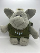Disney Frozen Movie Rock Troll Plush Stuffed Animal Toy Green Gray Just Play