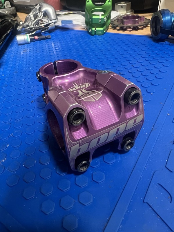 Hope Downhill DH MTB Stem - 50mm In Purple - Good Condition