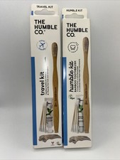2PK The Humble Company Humble Travel Bamboo Toothbrush/paste/Floss Sticks Swabs